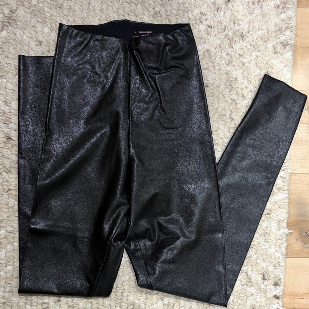 Commando Dark Faux Leather Leggings